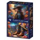 Bluebird-Puzzle - 500 pièces - 2 Puzzles - Cowgirl and Boots - Far West Collection