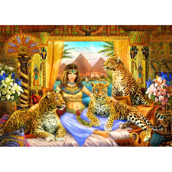 Puzzle Bluebird-Puzzle-70198 Egyptian Queen of the Leopards