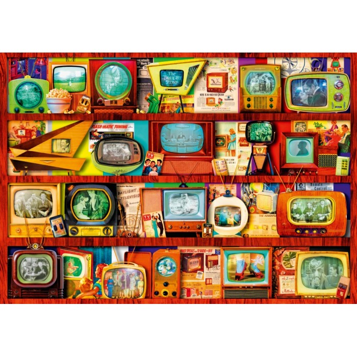 Puzzle Bluebird-Puzzle-70330-P Golden Age of Television-Shelf