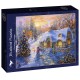Bluebird-Puzzle - 1000 pièces - Christmas Cottage