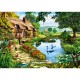 Bluebird-Puzzle - 500 pieces - Cottage by the Lake