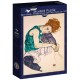 Bluebird-Puzzle - 1000 pièces - Egon Schiele - Seated Woman with Legs Drawn Up, 1917