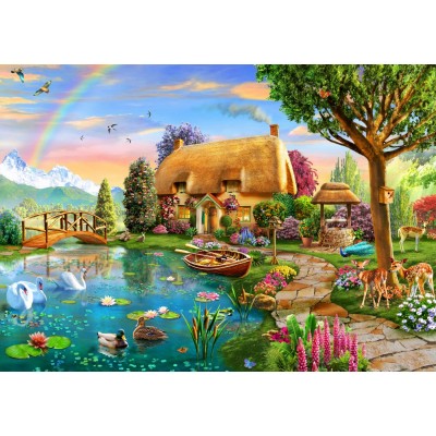 Puzzle  Bluebird-Puzzle-F-90007 Lakeside Cottage