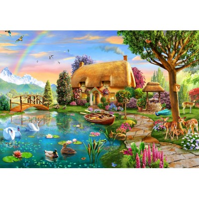 Puzzle  Bluebird-Puzzle-F-90008 Lakeside Cottage