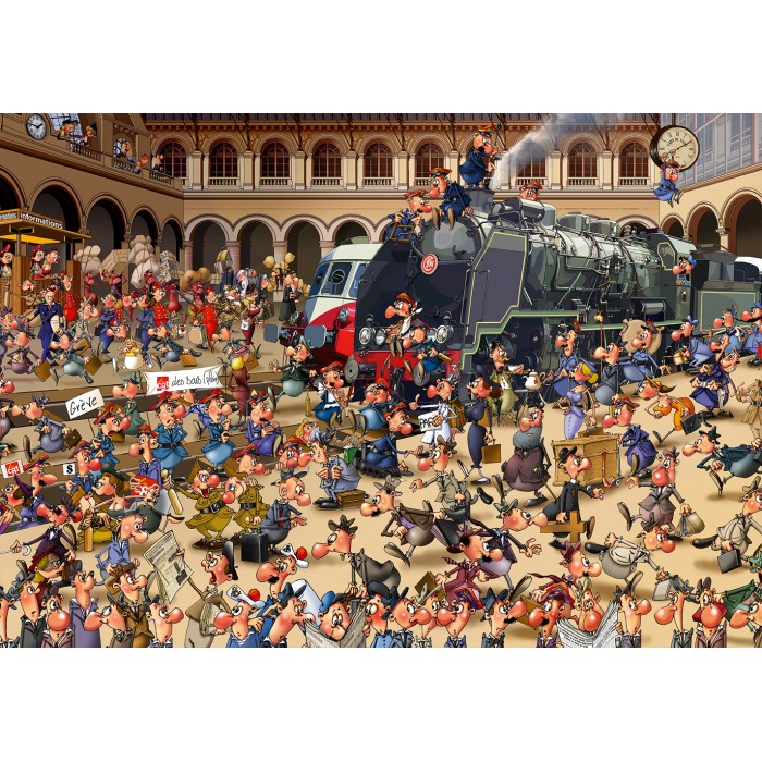 Puzzle Bluebird-Puzzle-F-90034 French Train Station