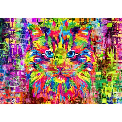 Puzzle  Bluebird-Puzzle-F-90219 Wonderful Cat