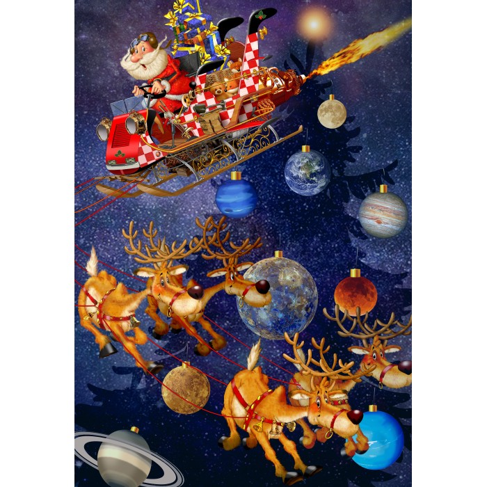 Puzzle Bluebird-Puzzle-F-90316 Santa Claus is arriving!