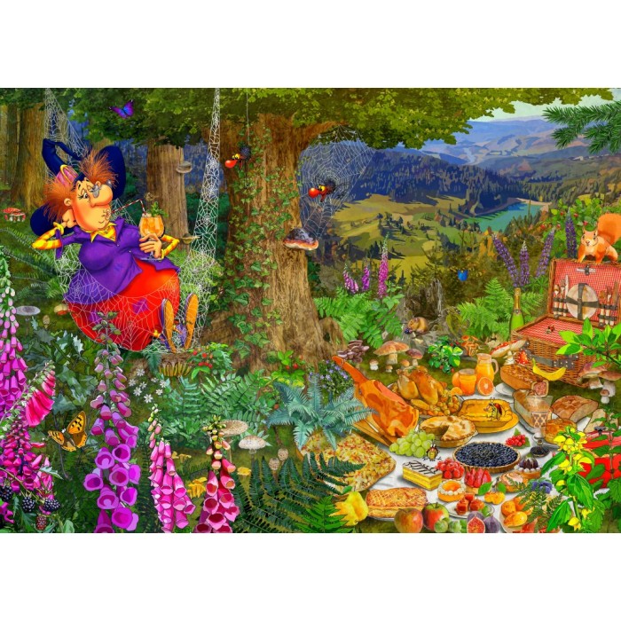 Puzzle Bluebird-Puzzle-F-90319 The Witch Picnic