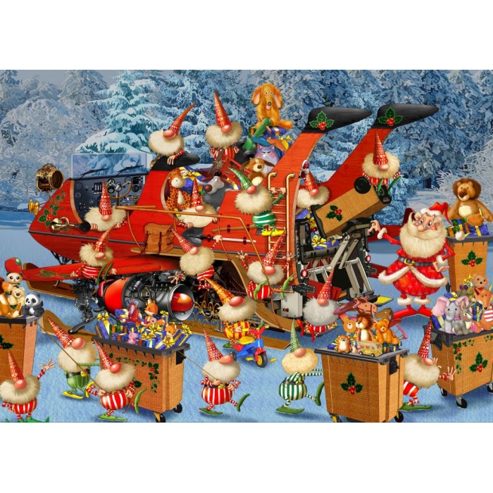 Puzzle Bluebird-Puzzle-F-90407 Ready for Christmas Delivery Season