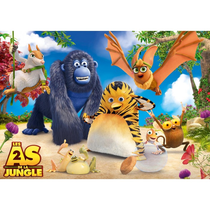 Puzzle Bluebird-Puzzle-F-90485 Pièces XXL - Les As de la Jungle 2