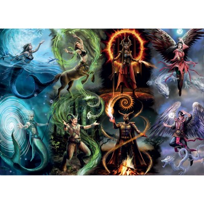 Puzzle  Bluebird-Puzzle-F-90559 Anne Stokes - Elemental Magic