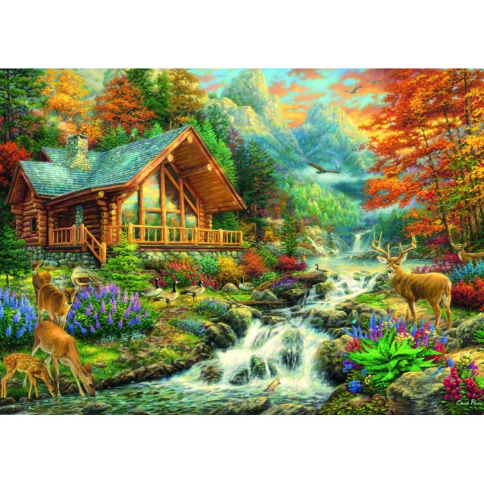 Puzzle Bluebird-Puzzle-F-90563 Alpine Serenity