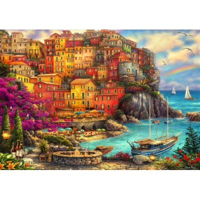 Puzzle  Bluebird-Puzzle-F-90565 A Beautiful Day at Cinque Terre