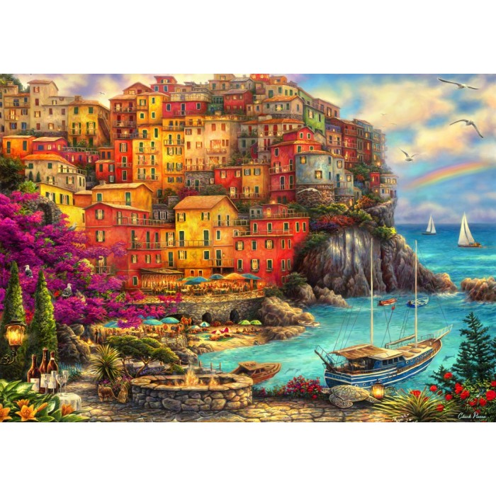 Puzzle Bluebird-Puzzle-F-90565 A Beautiful Day at Cinque Terre