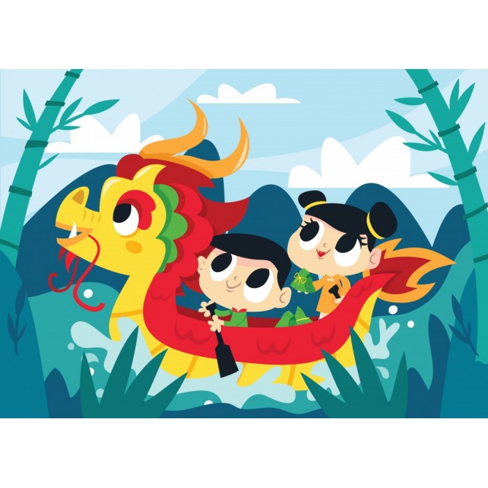 Puzzle Bluebird-Puzzle-F-90625 Le Bateau Dragon