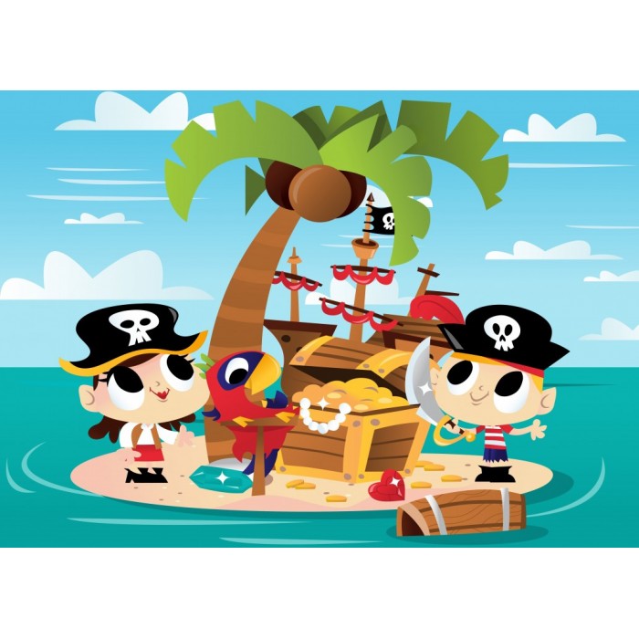 Puzzle Bluebird-Puzzle-F-90643 Le Trésor des Pirates