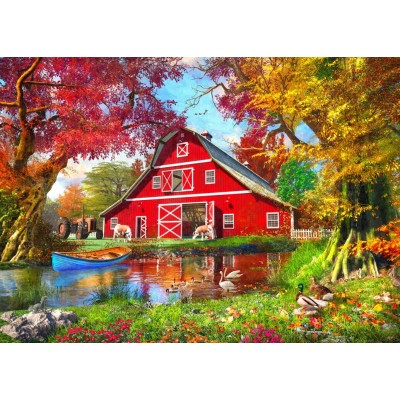 Puzzle  Bluebird-Puzzle-F-90687 Sunny Autumn At The Barn