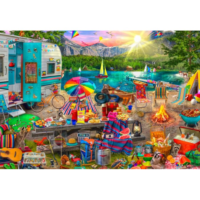 Puzzle Bluebird-Puzzle-F-90701 The Family Campsite