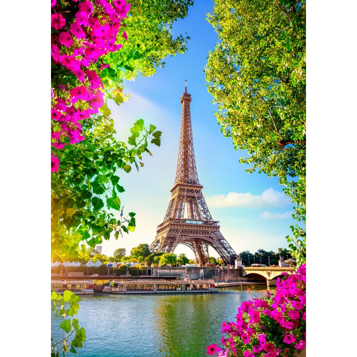 Puzzle Bluebird-Puzzle-F-90757 Tour Eiffel au Printemps