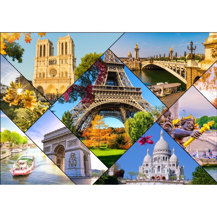 Puzzle Bluebird-Puzzle-F-90760 Les Monuments de Paris