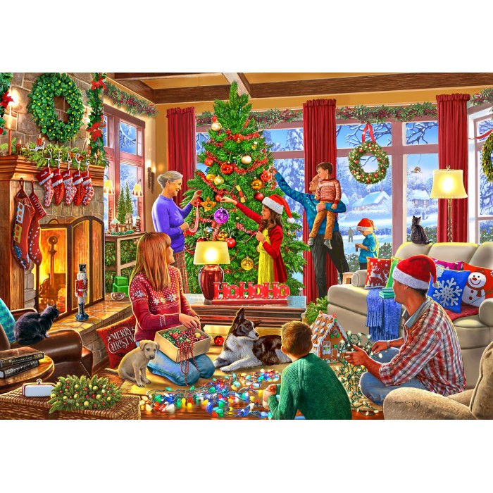 Puzzle Bluebird-Puzzle-F-90795 Christmas Decorating