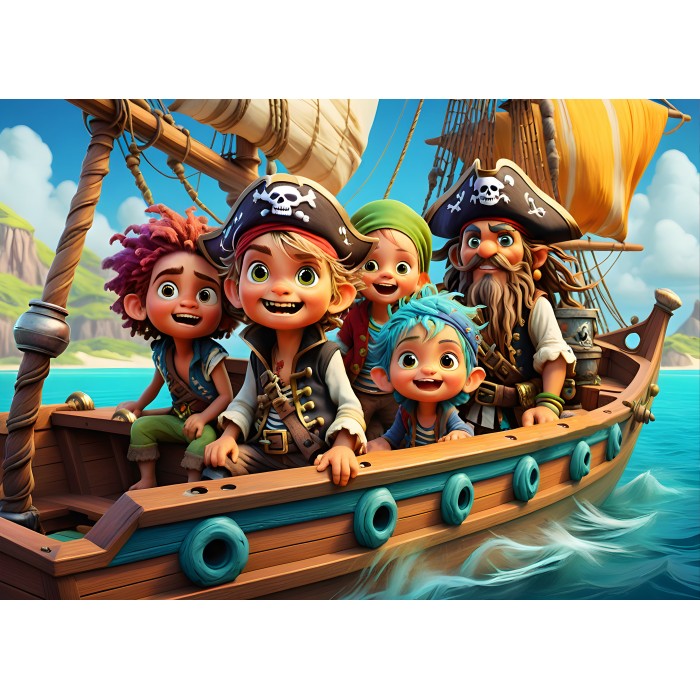 Puzzle Bluebird-Puzzle-F-90842 Les Pirates