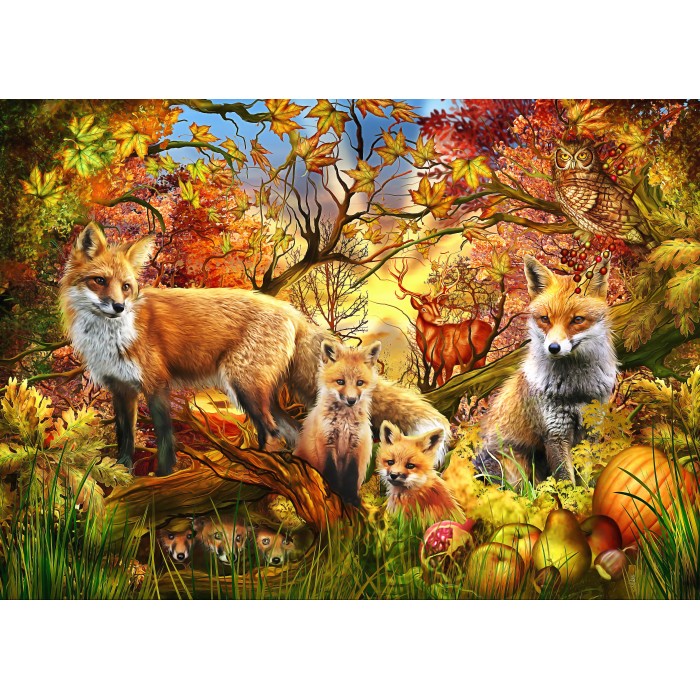 Puzzle Bluebird-Puzzle-F-90861 Spirit of Autumn