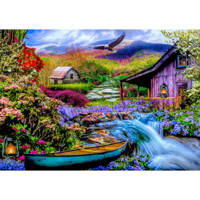 Puzzle Bluebird-Puzzle-F-90882 Heaven on Earth in the Mountains