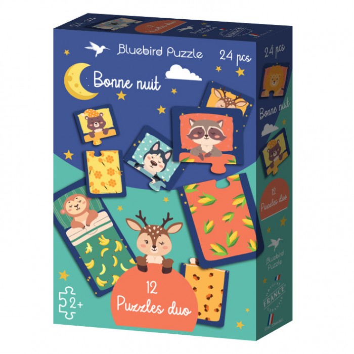 Bluebird-Puzzle-F-90899 Puzzles duo - Bonne nuit