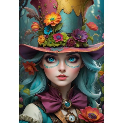 Puzzle  Bluebird-Puzzle-F-90933 Lady with a Hat