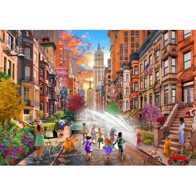 Puzzle  Bluebird-Puzzle-F-90967 Journées d'Eté Chaudes à New York