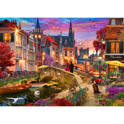 Puzzle  Bluebird-Puzzle-F-90971 Soirée sur le Canal
