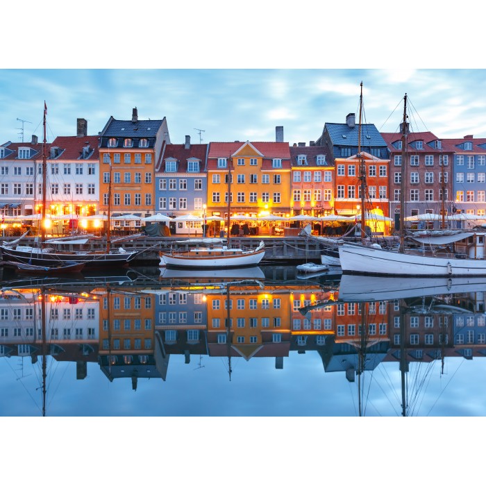Puzzle Bluebird-Puzzle-F-90992 Nyhavn by Nightfall - Copenhagen