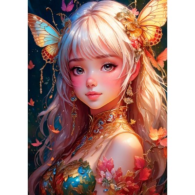Puzzle  Bluebird-Puzzle-F-91005 Butterfly Girl