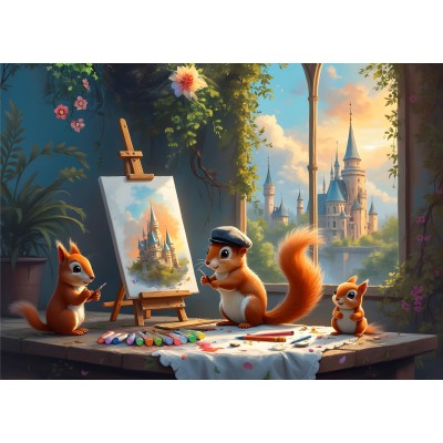 Puzzle  Bluebird-Puzzle-F-91009 The Squirrels' Workshop