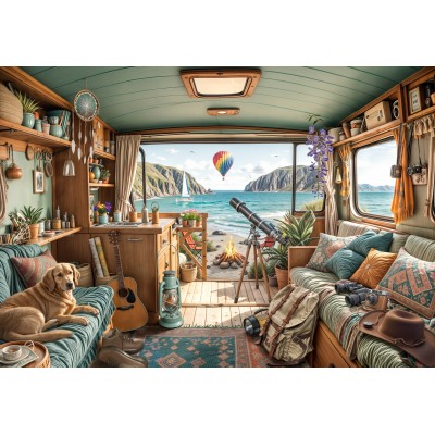 Puzzle  Bluebird-Puzzle-F-91012 Camping Coast