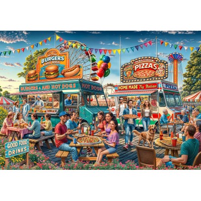 Puzzle  Bluebird-Puzzle-F-91016 Food Trailer