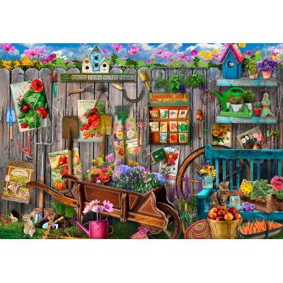 Puzzle  Bluebird-Puzzle-F-91017 Garden Tool Fence