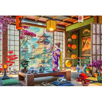 Puzzle  Bluebird-Puzzle-F-91018 Japan Tea Room