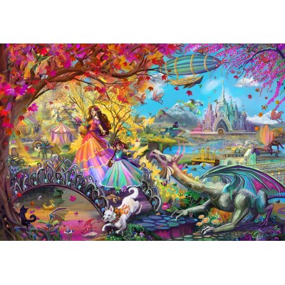 Puzzle  Bluebird-Puzzle-F-91029 Autumn Castle Festival
