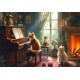Bluebird-Puzzle - 1000 pieces - Feline Concerto