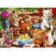 Bluebird-Puzzle - 100 pieces - Kittens in the Potting Shed