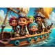 Bluebird-Puzzle - 48 pièces - Les Pirates