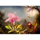 Bluebird-Puzzle - 1000 pieces - Martin Johnson Heade - Cattleya Orchid and Three Hummingbirds, 1871