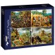 Bluebird-Puzzle - 1000 pieces - Pieter Brueghel the Younger - The Four Seasons