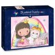 Bluebird-Puzzle - 48 pieces - The Unicorn and The Princess