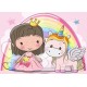 Bluebird-Puzzle - 48 pièces - The Unicorn and The Princess