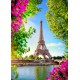 Bluebird-Puzzle - 500 pieces - Tour Eiffel au Printemps