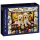 Bluebird-Puzzle - 104 pieces - Two Travel Puppies