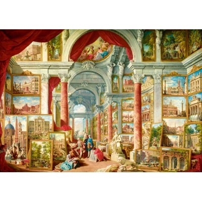 Bluebird-Puzzle - 1000 pieces - Panini - Picture Gallery with Views of Modern Rome, 1757